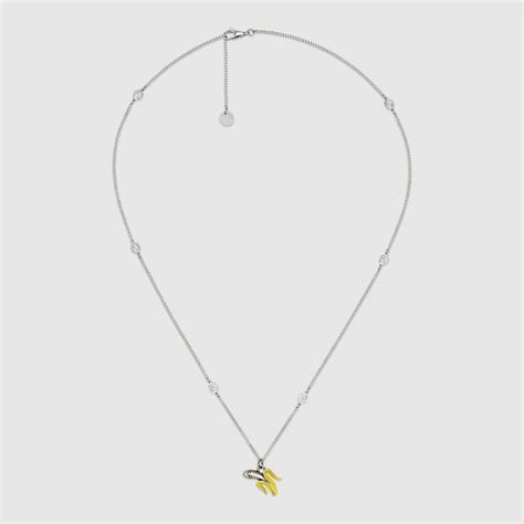 gucci banana necklace|authentic gucci necklace.